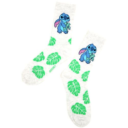Disney Lilo And Stitch Frog Crew Socks - One Size Fits Most - New