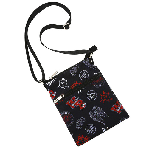 Supernatural Symbols Passport Crossbody Bag by Hot Topic - New, Mint Condition