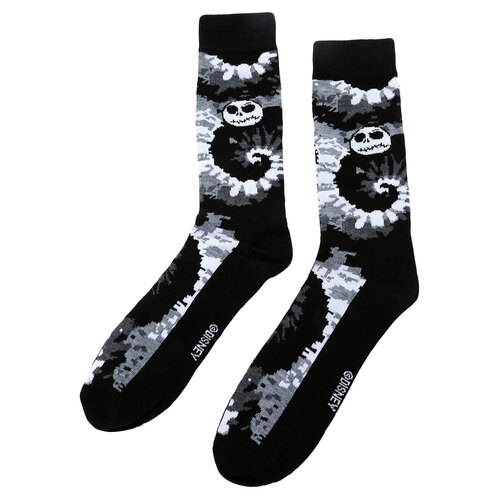 Disney The Nightmare Before Christmas 'Jack Spiral' Crew Socks - Shoe Size 6-12 - New, With Tags