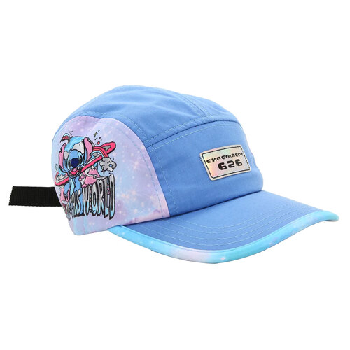 Disney Lilo & Stitch Experiment 626 5-Panel Strapback Hat Hat By Hot Topic - Adjustable Size - New, With Tags