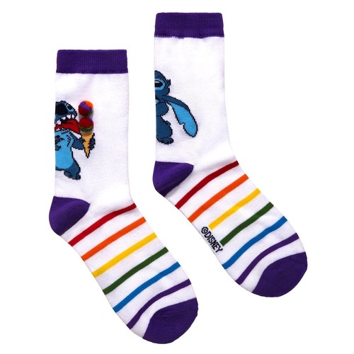Lilo & Stitch Stitch (Disney Pride Collection) Crew Socks By Disney - One Size Fits Most - Imported
