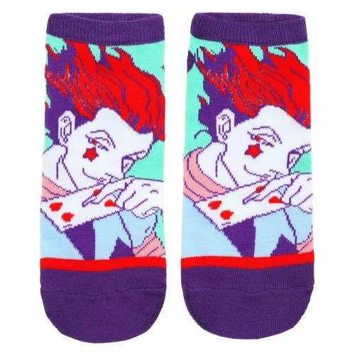 Hunter x Hunter Hisoka No-Show Socks By Bioworld - Shoe Size 5-10 - Imported