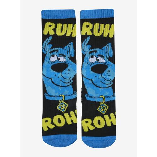 Scooby-Doo Ruh Roh Scooby Crew Socks By Hyp - Shoe Size 5-12 - New