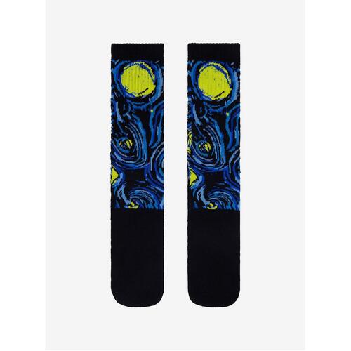 Van Gogh Starry Night Crew Socks By Hot Topic - Shoe Size 8-12 - New