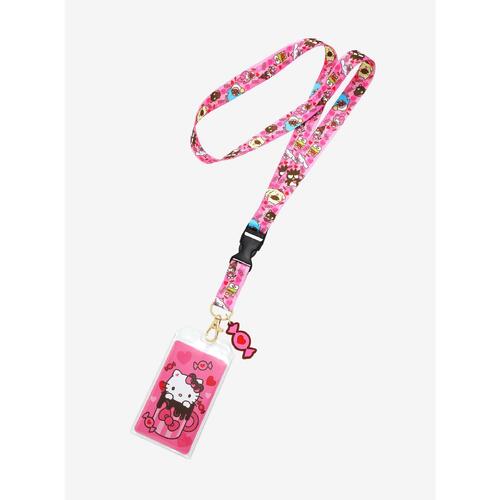 Sanrio Hello Kitty & Friends Hot Chocolate Lanyard - New, With Cardholder & Charm