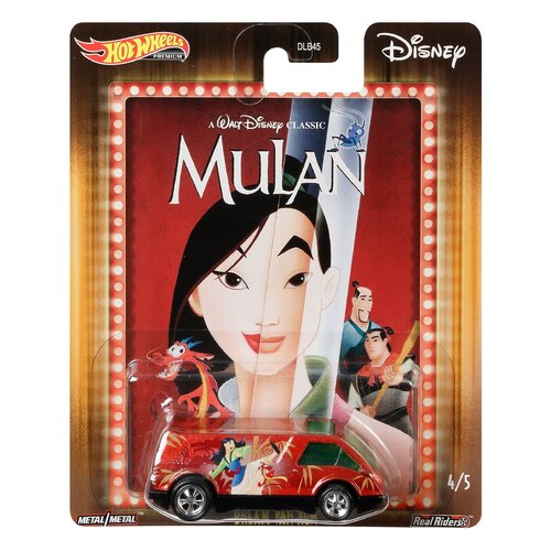 Hot Wheels Premium - Real Riders - Disney Mulan Dream Van XGW 4/5 - New, Mint Condition