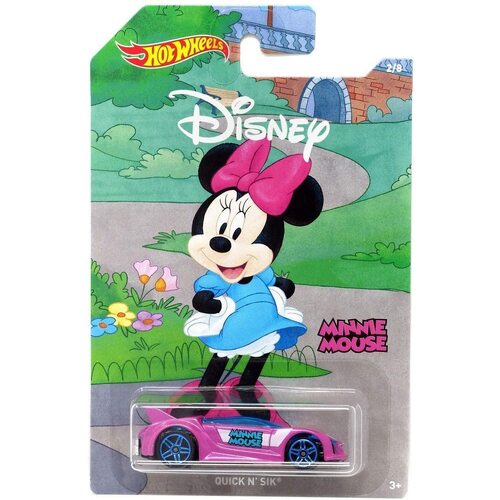 Hot Wheels - Quick 'N' Sik - 2019 Disney 90th Anniversary Edition Minnie Mouse 2/8 - New, Mint Condition