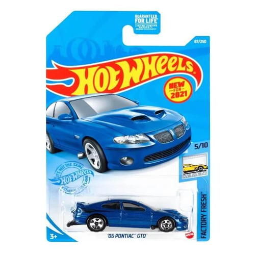 Hot Wheels - Factory Fresh - 06 Pontiac GTO 5/10 [Blue] 87/250 Collectible Vehicle - New, Unopened