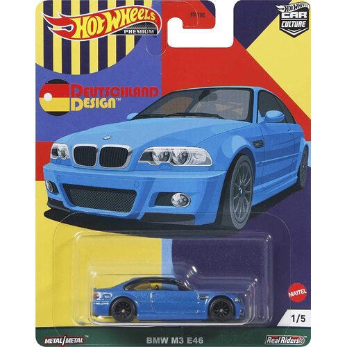Hot Wheels Premium - Car Culture - BMW M3 E46 1/5 [Blue] Collectible Vehicle - New, Unopened