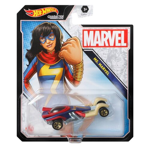 Hot Wheels Character Cars Marvel Ms Marvel Hot Wheels Collectible - New, Unopened