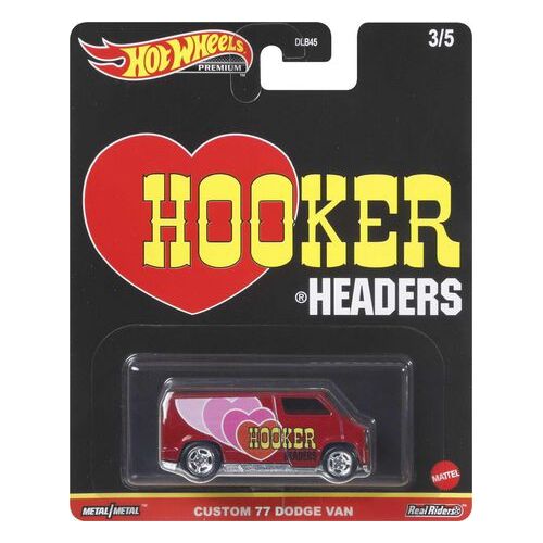 Hot Wheels Premium Metal/Metal Custom 77 Dodge Van Hot Wheels Collectible - New, Unopened