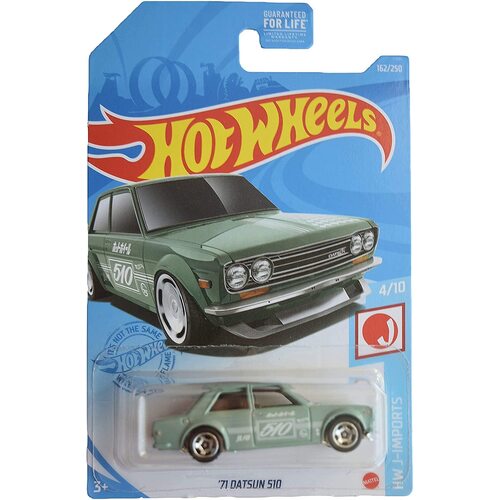 Hot Wheels HW J-Imports 71 Datsun 510 Hot Wheels Collectible - New, Unopened