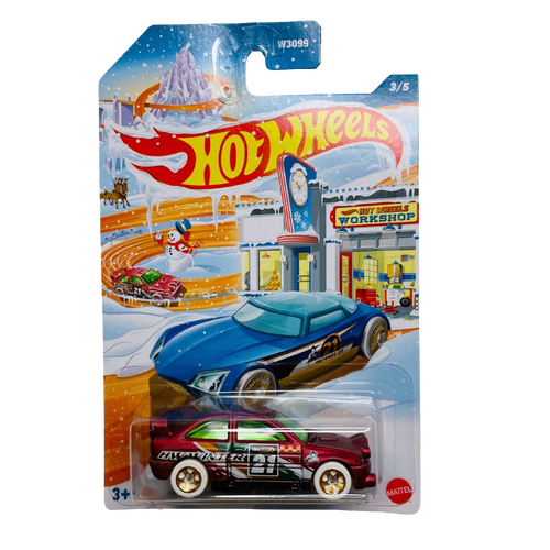 Hot Wheels Holiday Series Ford Escort Die-Cast Collectible Vehicle - New, Sealed