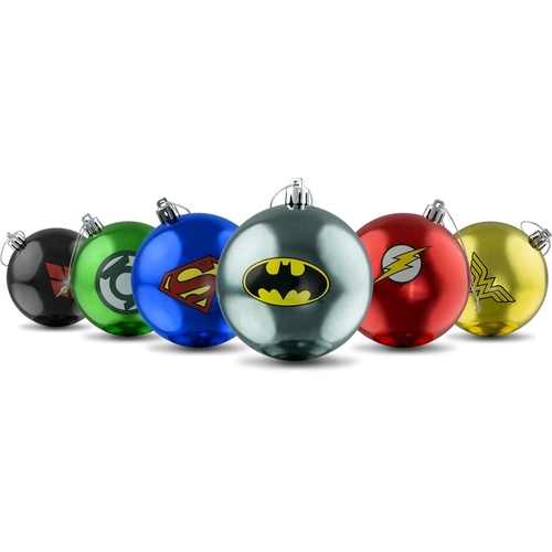 DC Comics Christmas Bauble Ornaments (Set Of 6) - New, Mint Condition