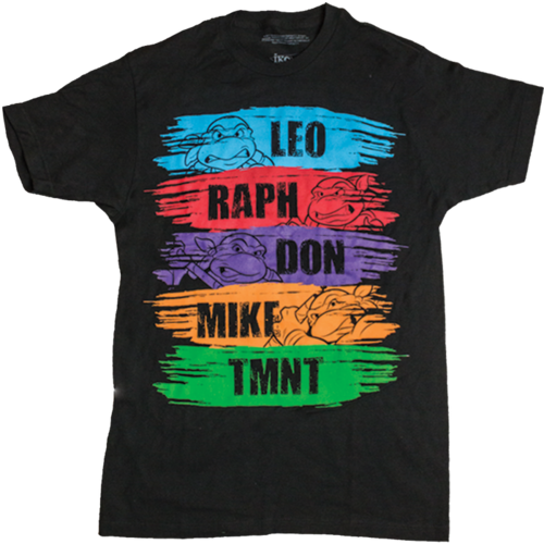 Teenage Mutant Ninja Turtles Licensed T-Shirts - Paint Strokes - Sizes New [Size: Medium]