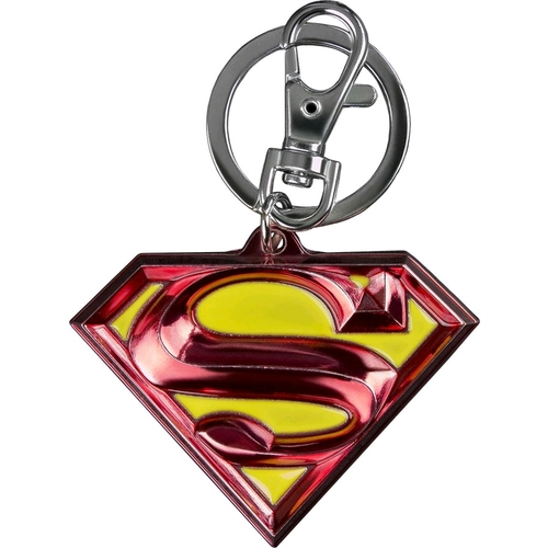 DC Superman Colour Logo Enamel Keychain - New, Mint Condition