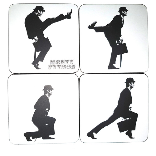 Monty Python Ministry Of Silly Walks Coaster Set Of 4 - Collectible Coasters - New In Package
