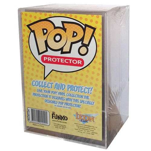Funko Pop! Acrylic 'Hard Stack' Protector Display Box (2mm Thick) - New