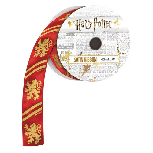 Harry Potter - Gryffindor Satin Ribbon (40mm x 5 Metres)
