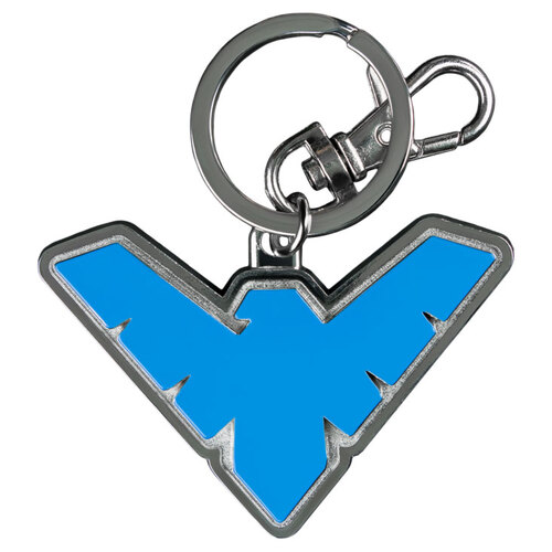 DC Nightwing Colour Logo Enamel Keychain - New, Mint Condition
