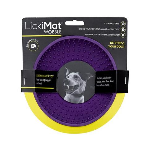 Lickimat Wobble Oral Health Boredom Buster For Dogs - Purple