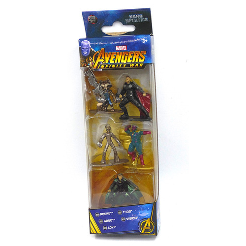 Jada Toys Metals Die Cast Nano Metalfigs - 5 Pack Marvel Avengers Infinity War #2 - New, Mint Condition