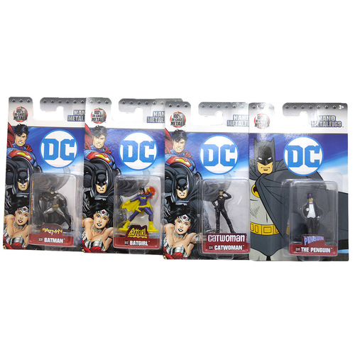 Jada Toys Metals Die Cast Nano Metalfigs - DC Singles Bundle #1 - New, Mint Condition