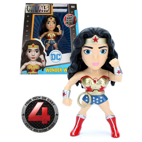 Jada Toys Metals Die Cast M363 4" Wonder Woman (Classic) - New, Mint Condition