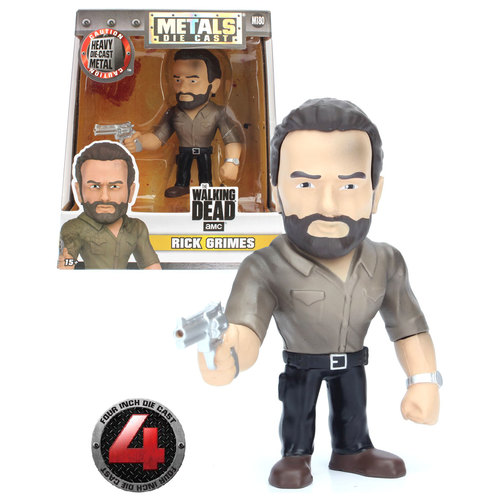 Jada Toys Metals Die Cast M180 4" The Walking Dead - Rick Grimes - New, Mint Condition