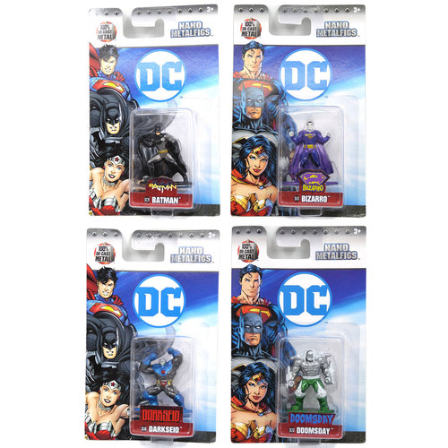 Jada Toys Metals Die Cast Nano Metalfigs - DC Singles Bundle #3 - New, Mint Condition