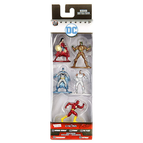 Jada Toys Metals Die Cast Nano Metalfigs - 5 Pack DC (Pack #1) - New, Mint Condition