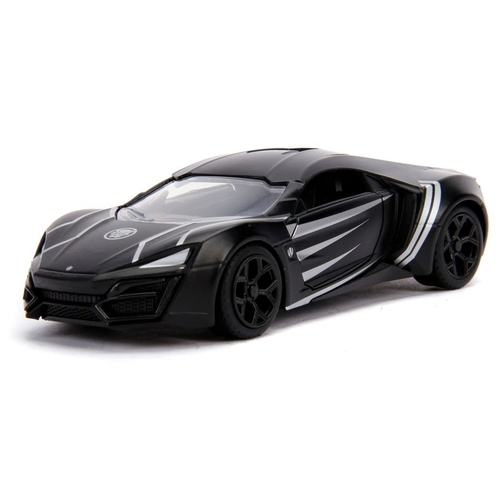 Jada Toys #30302 Hollywood Rides 1:32 Black Panther Lykan Hypersport Die-Cast Collectible - New, Sealed