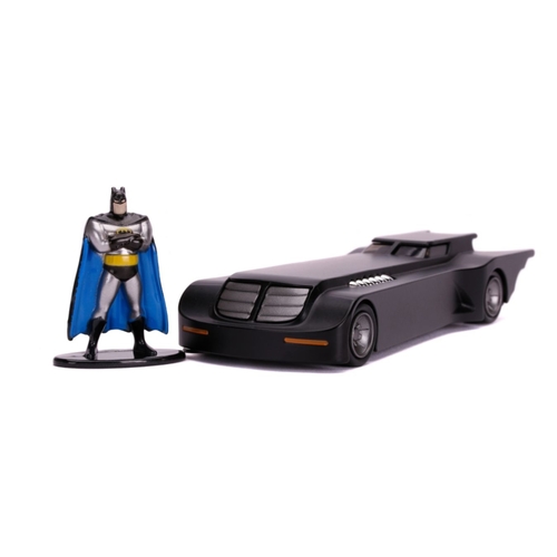 Jada Toys #31705 Hollywood Rides 1:32 Batman (Animated) - Batmobile (with Batman) Die-Cast Collectible - New, Sealed