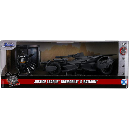 Jada Toys #31706 Hollywood Rides 1:32 Justice League - Batmobile (with Batman) Die-Cast Collectible - New, Sealed