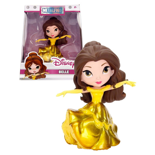 Jada Toys Metalfigs Disney Belle (Gold Dress) 2.5" Die-Cast Collectible Figure - New, Sealed