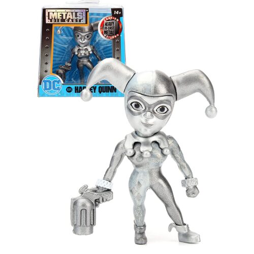 Jada Toys Metals M395 DC Women Harley Quinn (Bare Metal) 2.5" Die-Cast Collectible Figure - New, Unopened