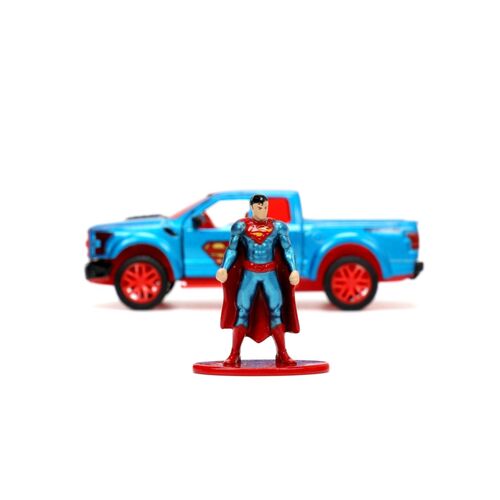 Jada Toys #33092 DC Comics 2017 Ford F-150 Raptor with Superman Figure 1:32 Scale Die-Cast Collectible Vehicle - New, Unopened