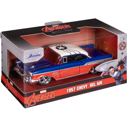 Jada Toys Marvel The Avengers 1957 Chevy Bel Air 1:32 Die-Cast Collectible Vehicle - New, Sealed