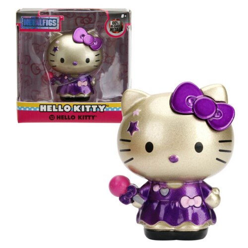Jada Toys Metalfigs Sanrio Hello Kitty #84665 2.5" Die-Cast Collectible Figure (S2 Purple Outfit) - New, Sealed