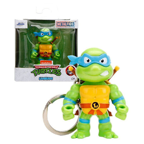 Jada Toys Metalfigs #85111 Teenage Mutant Ninja Turtles Leonardo 2.5" Die-Cast Figure Keychain - New, Sealed