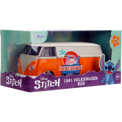 Jada Toys Disney Lilo & Stitch #36144 1961 Volkswagen Bus 1:32 Die-Cast Collectible Vehicle - New, Sealed