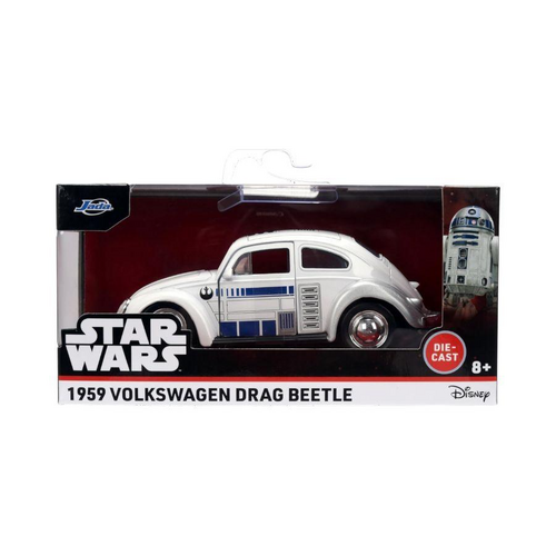 Jada Toys Star Wars 1959 Volkswagen Drag Beetle (R2-D2 Motif) 1:32 Die-Cast Collectible Vehicle - New, Sealed