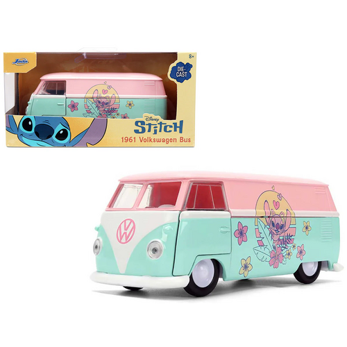 Jada Toys Lilo & Stitch 1961 Volkswagen Bus (Angel Motif) 1:32 Die-Cast Collectible Vehicle - New, Sealed