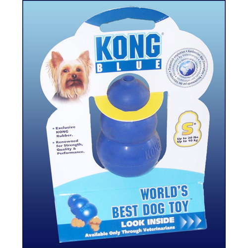 Kong Blue Toughest Rubber Dog Chew Toy - Small