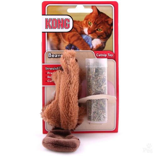Kong Premium Cat Toy - Refillable Catnip Beaver