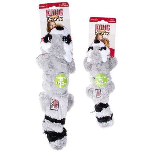 KONG Scrunch Knots For Dogs in Two Sizes and Designs [Size: Small/Medium] [Design: Raccoon]