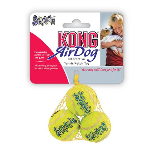 KONG Airdog Squeaker Balls For Dogs and Puppies in Four Sizes [Size: Extra Small]