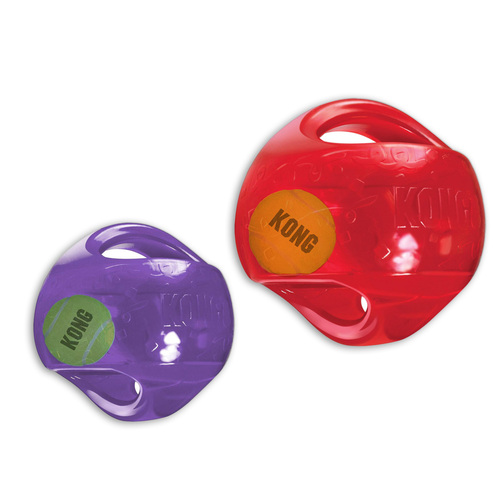 Kong Jumbler Ball For Dogs With Squeak and Internal Tumbler [Size: Large/XL]