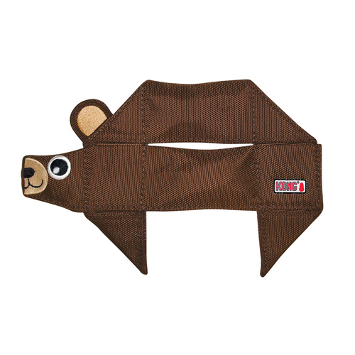 KONG Ballistic Flatz For Dogs in Two Sizes and Six Designs [Design: Bear]
