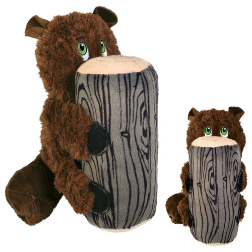 KONG Huggz Hiderz For Dogs - Dog Toy [Size: Large] [Design: Beaver]